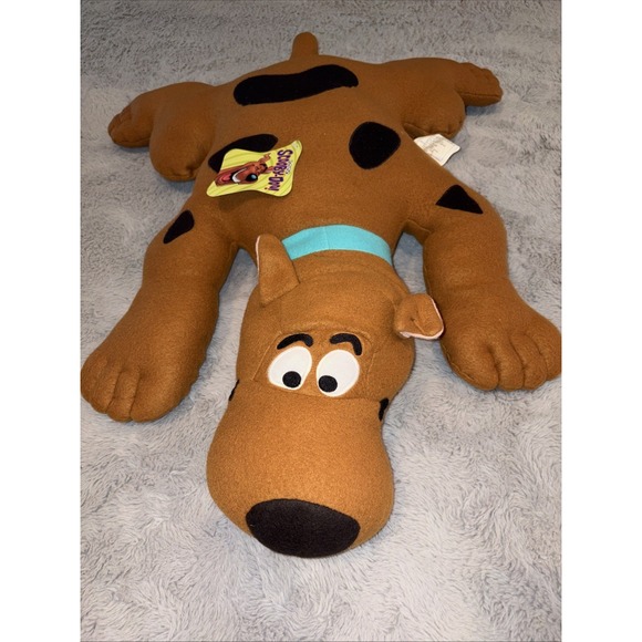 Scooby Doo 1998 32" Flat Laying Jumbo Plush Pillow Cartoon Network Vintage - Picture 1 of 6